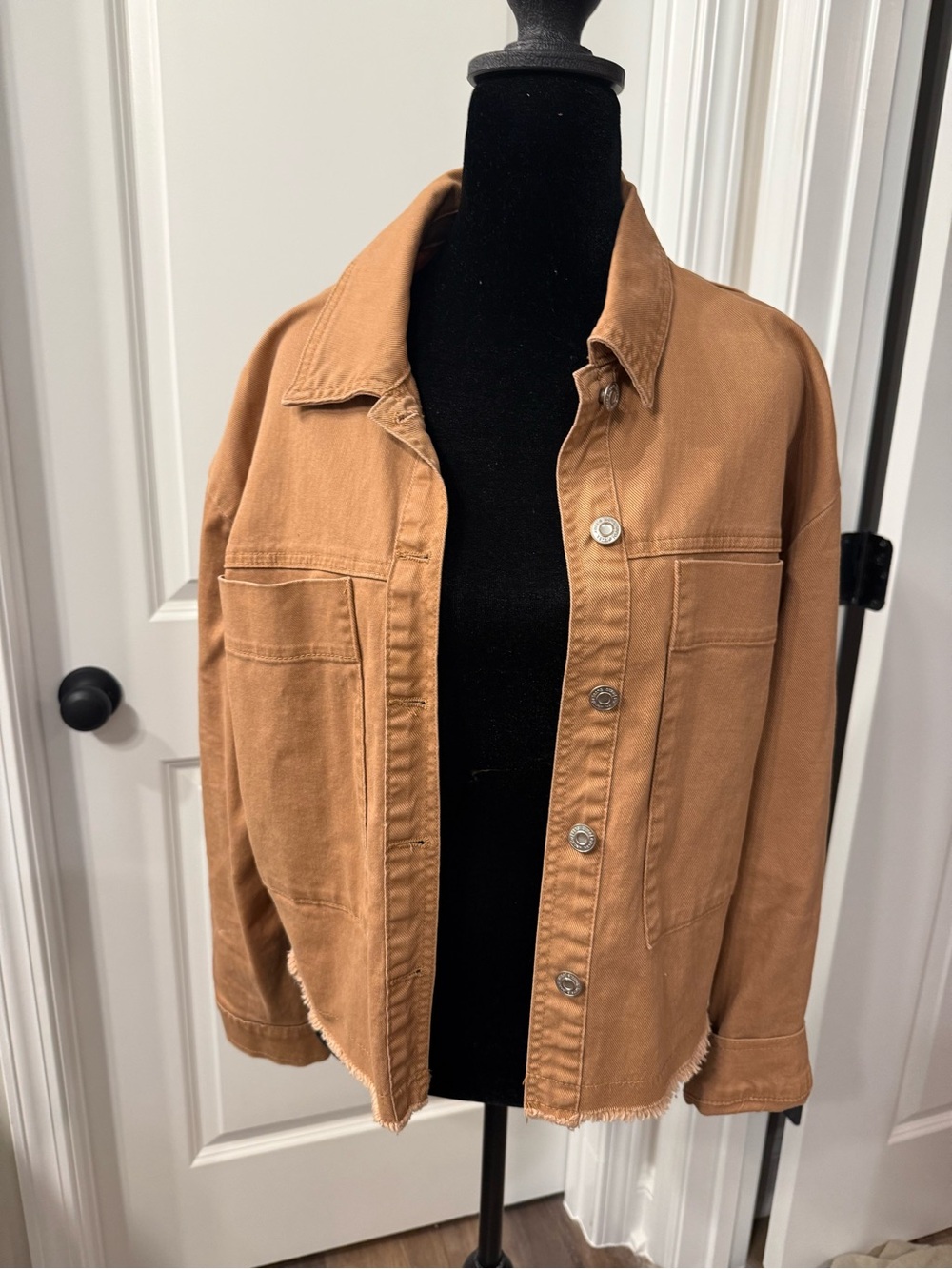 Camel Colored Denim Jacket